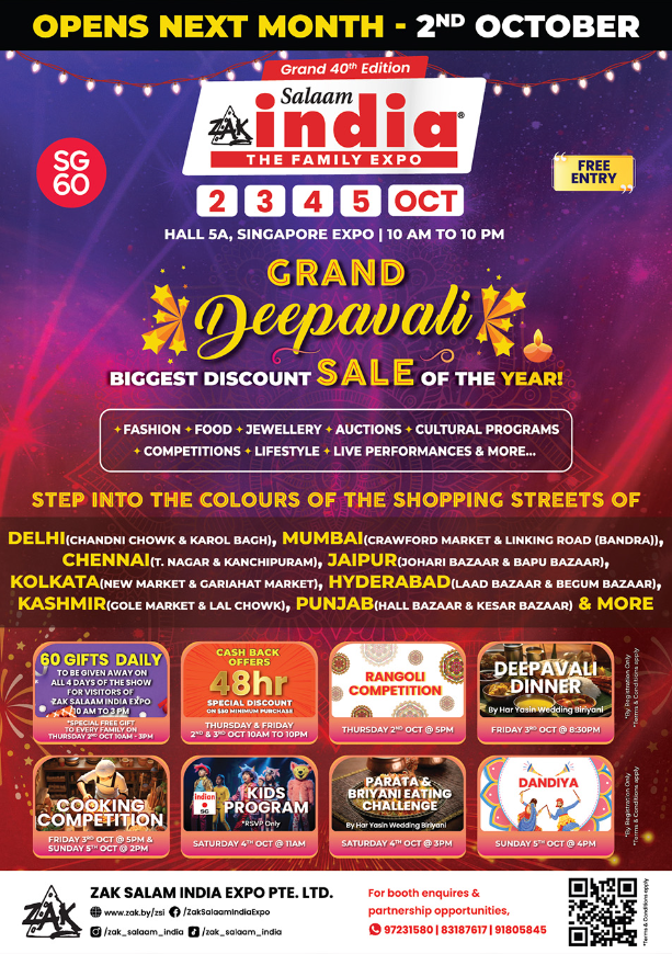 ZAK Salaam India Expo 2-5th October