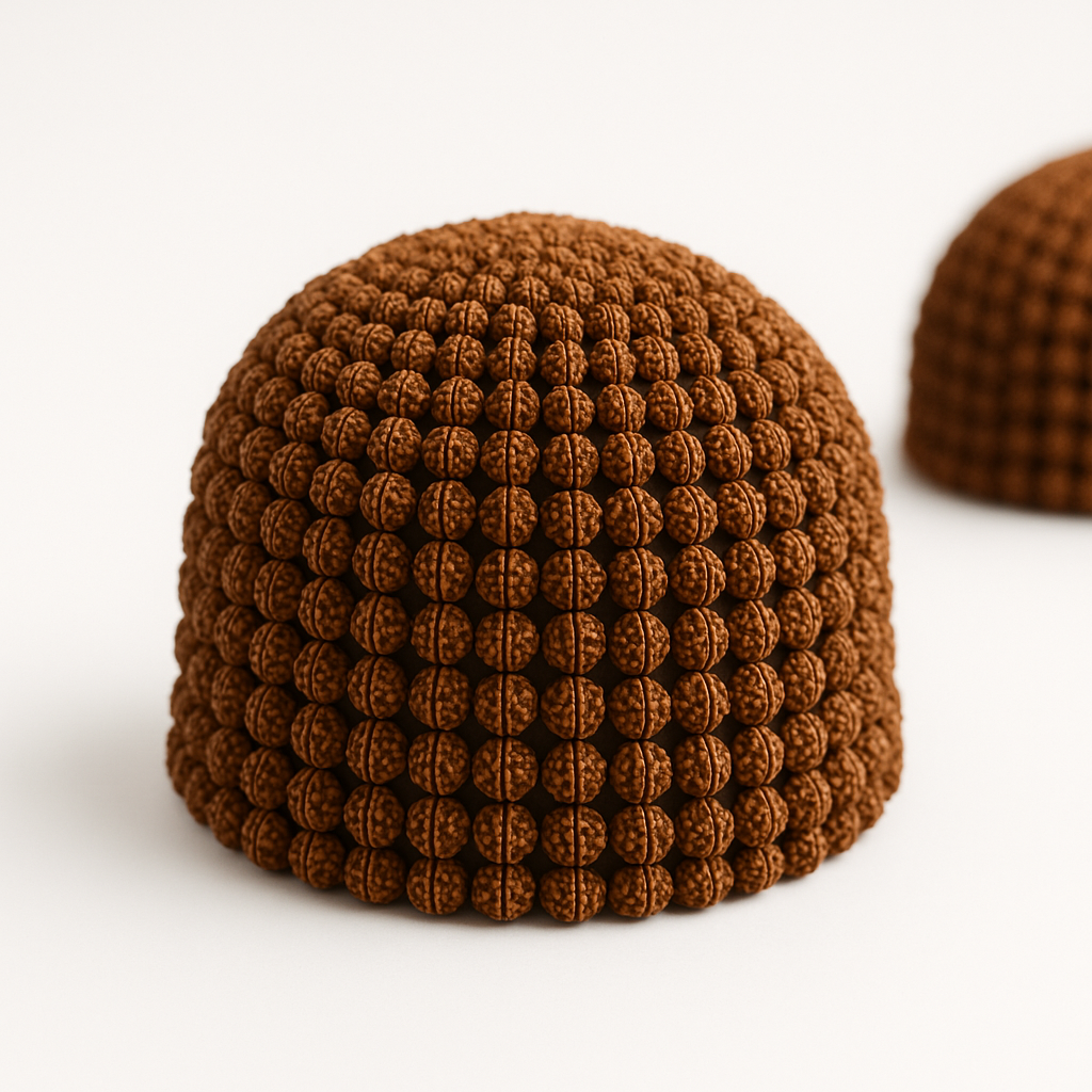 Rudraksha Meditation Cap | Shivaya Bless Rudraksha Meditation Cap | Shivaya Bless