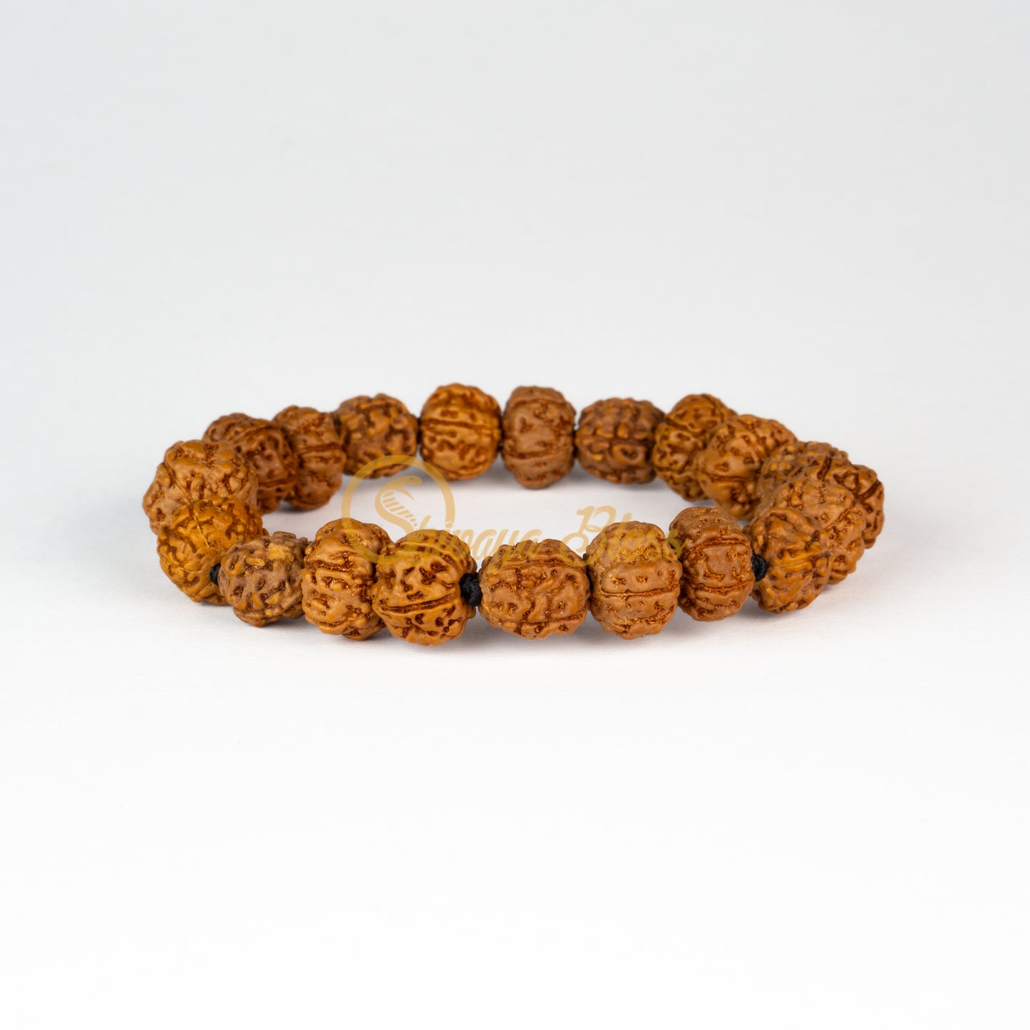 Front view of a small elastic ASEAN 4-5-6 mukhi Rudraksha combination bracelet for students, displayed against a white background